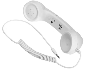White phone receiver